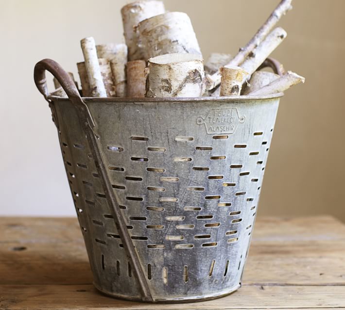 Pb Found Olive Bucket Pottery Barn