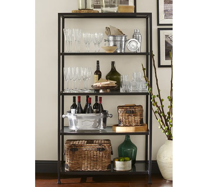 Tanner Bookcase Bronze Finish Pottery Barn