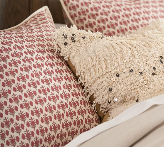 Amalia Reversible Block Print Quilt & Sham Pottery Barn