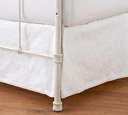 Bed Skirts Dust Ruffles Pottery Barn Reeve Matele Organic Daybed Bed Skirt