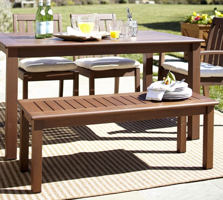 Ham Dining Bench Honey Pottery Barn