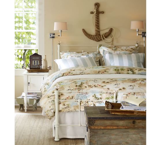 Clapton Swing Arm Sconce Pottery Barn View In Room Alternate