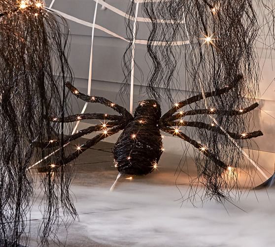 Lit Oversized Spider Pottery Barn