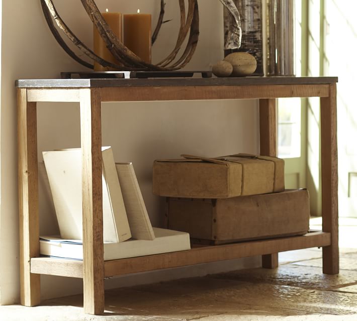 Connor Console Table Limestone Pottery Barn