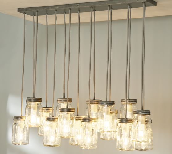 Exeter 16 Jar Chandelier Pottery Barn Exeter 16 Jar Chandelier