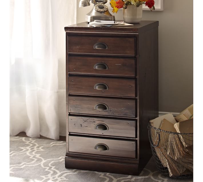 printer's 3-drawer file cabinet | pottery barn