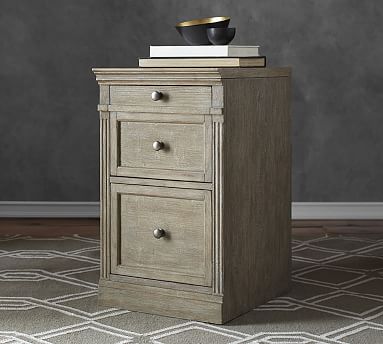 Livingston Single 2-Drawer File Cabinet with Top | Pottery ...