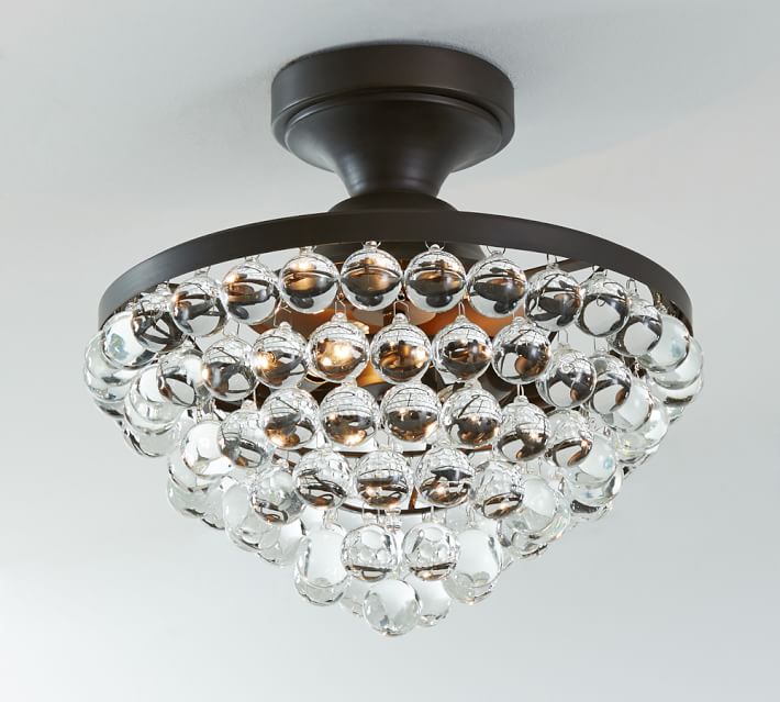 Callia Crystal Flushmount Pottery Barn
