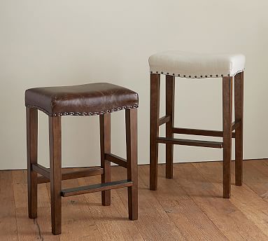 manchester backless bar stool pottery barn