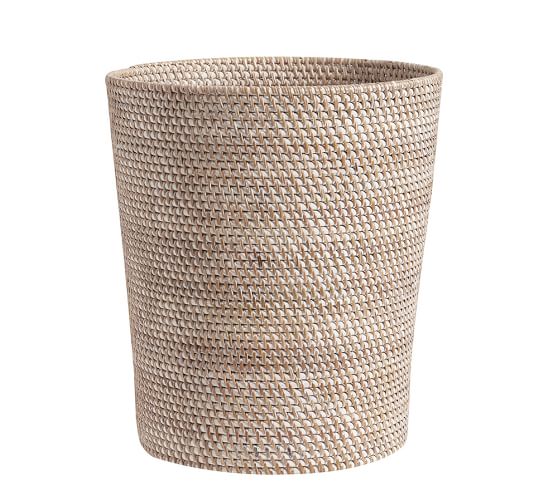 Tava Wastebasket Whitewash Pottery Barn Tava Wastebasket Whitewash