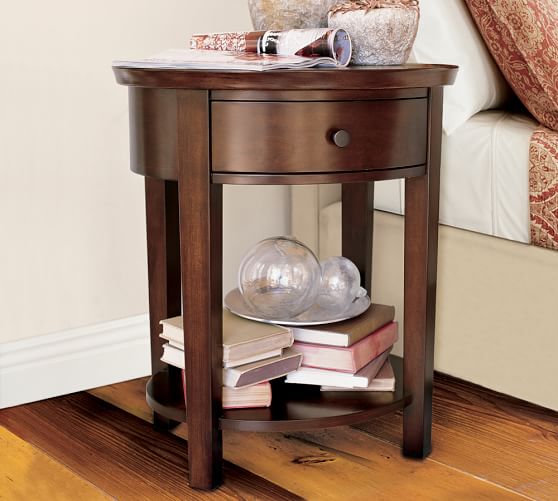 Valencia Oval Nightstand Pottery Barn Nightstands Valencia Oval Nightstand