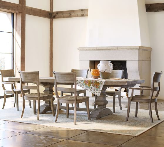 Banks Extending Dining Table Pottery Barn Banks Extending Dining Table