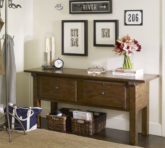 Sawyer Console Table Pottery Barn Sawyer Console Table
