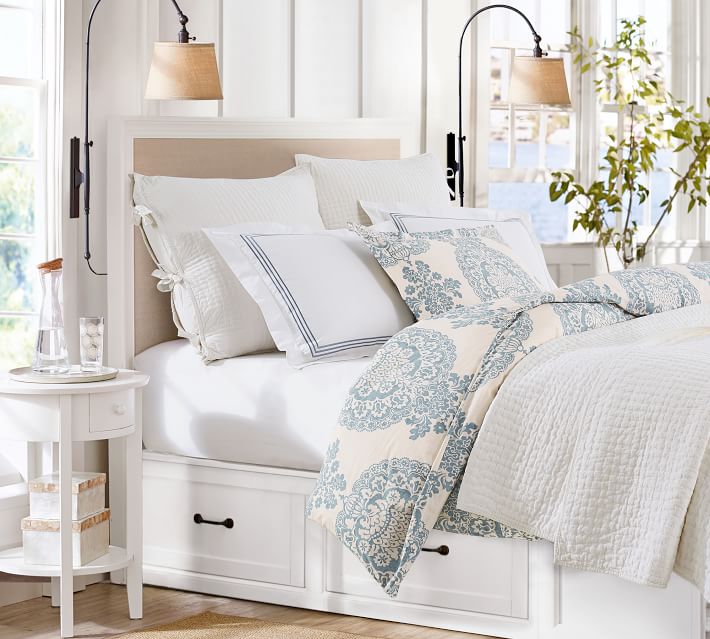 Montgomery Upholstered Headboard Pottery Barn
