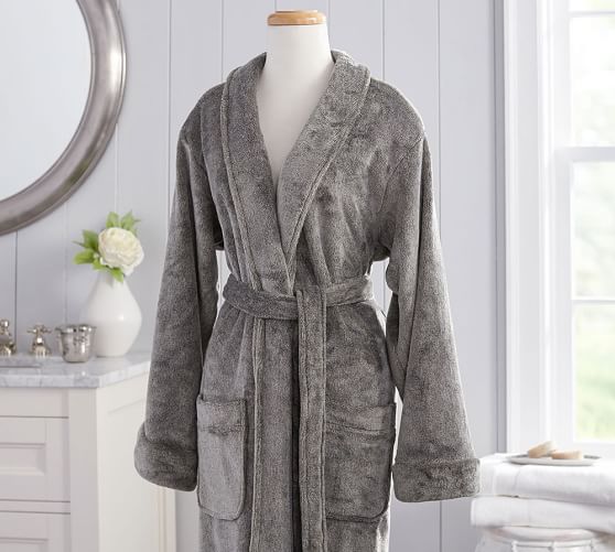 Luxe Heathered Robe Pottery Barn