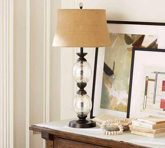 Stacked Mercury Gl Table Lamp Pottery Barn Scroll To Next Item