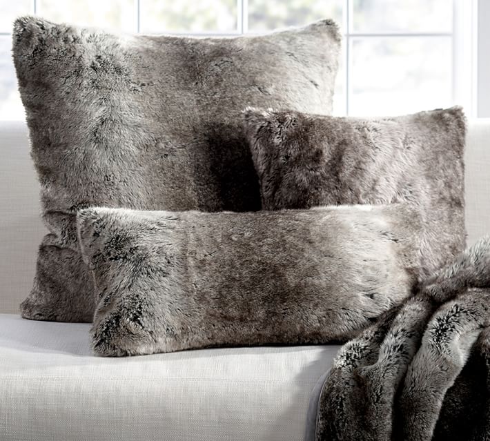 Faux Fur Ombre Pillow Covers Pottery Barn