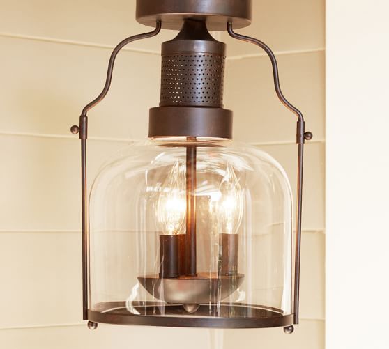 Taylor Indoor Outdoor Semi Flushmount Pottery Barn Roll Over Image To Zoom