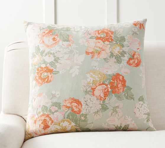 elora floral print pillow