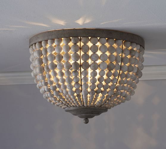Leila Beaded Flush Mount Pottery Barn Roll Over Image To Zoom