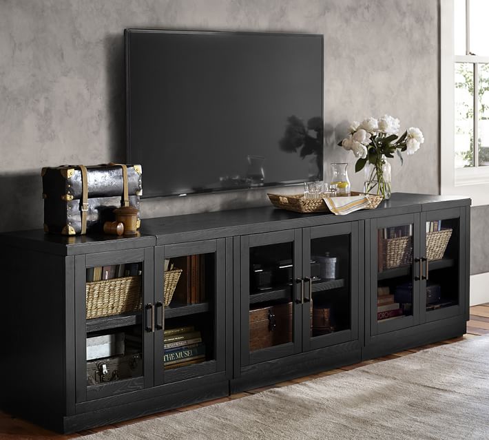 Reynolds Long Low Media Suite Pottery Barn