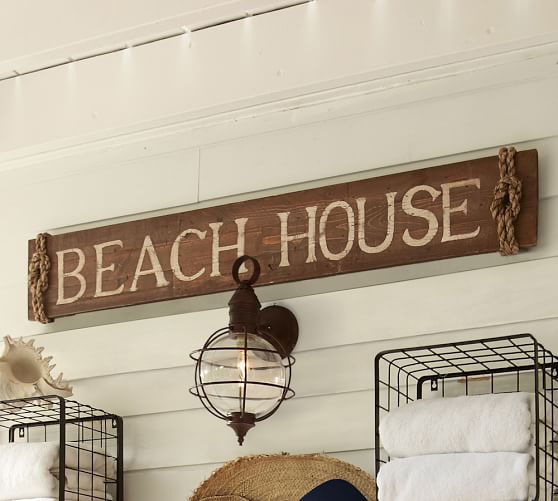 Beach House Sign Pottery Barn Beach House Sign