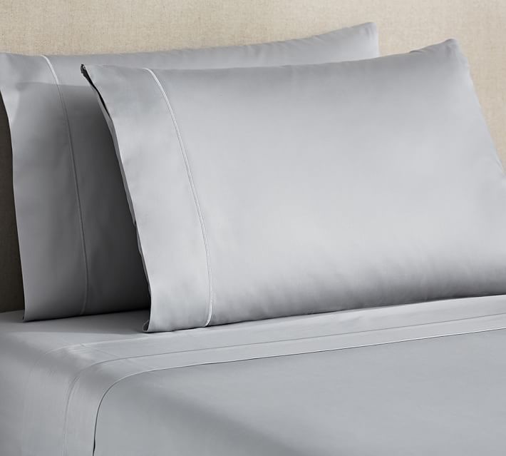 pb organic 350 thread count sateen sheet set pottery barn