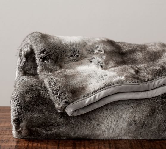 Faux Fur Ombre Throws Pottery Barn Faux Fur Ombre Throws