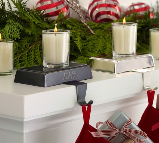 Simple Stocking Holders Pottery Barn Simple Stocking Holders