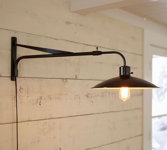 Alameda Swing Arm Sconce Pottery Barn Alameda Swing Arm Sconce