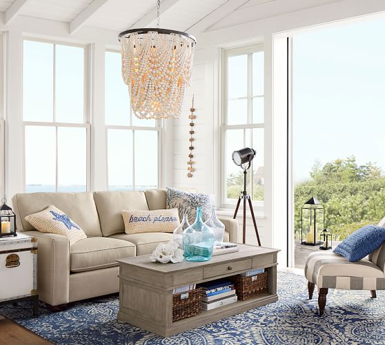 Amelia Wood Bead Chandelier Pottery Barn Scroll To Next Item