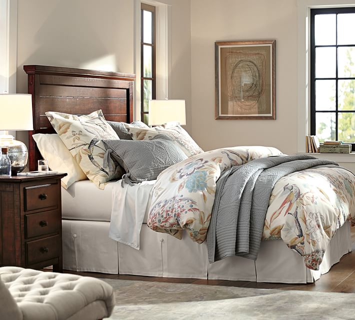 Pleated On Bed Skirt Pottery Barn