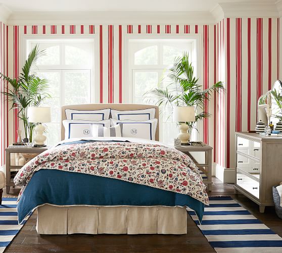 Miranda Mirrored Nightstand Pottery Barn