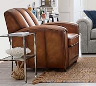 Distressed Leather Furniture Pottery Barn Elliot Leather Armchair