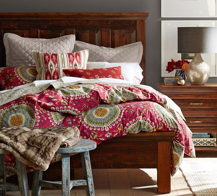 Bowry Reclaimed Wood Bed Pottery Barn