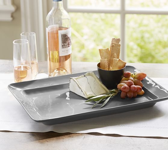 Cambria Rectangular Serving Platter Gray Pottery Barn