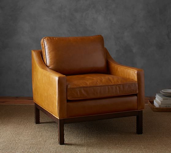 caramel leather chair recliner dale leather armchair pottery barn caramel leather chair recliner dale leather armchair pottery barn