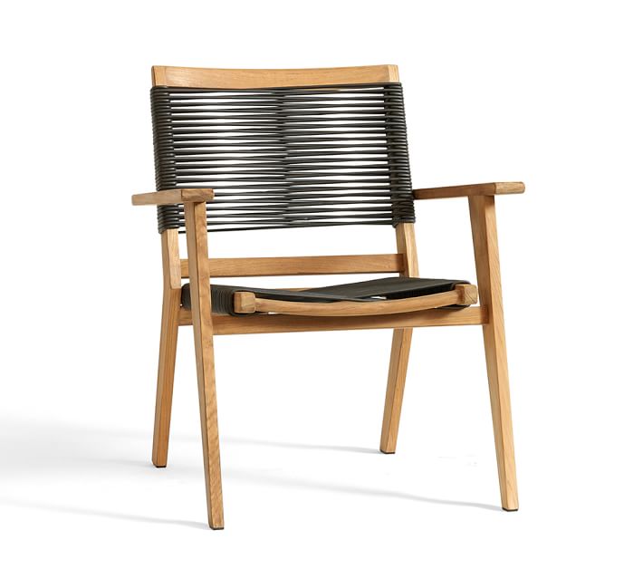 Palmer Rope Stacking Dining Arm Chair Pottery Barn