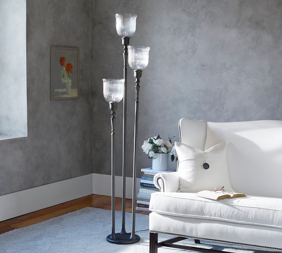 Zinnia Triple Torchiere Floor Lamp Pottery Barn Zinnia Triple Torchiere Floor Lamp