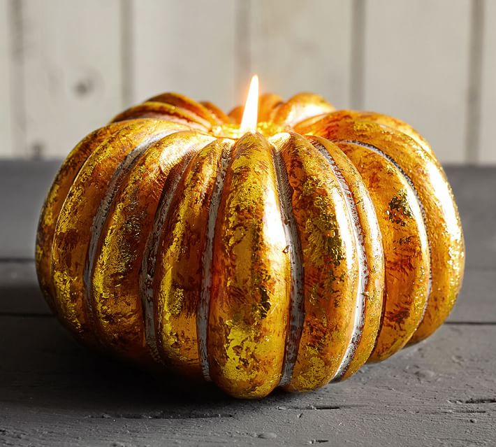 gilt gold pumpkin shaped