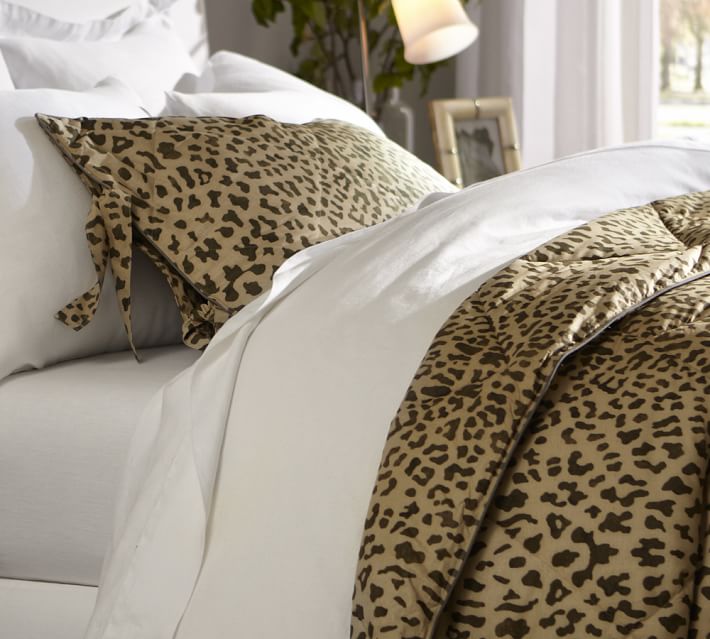 Leopard Comforter Sham Pottery Barn