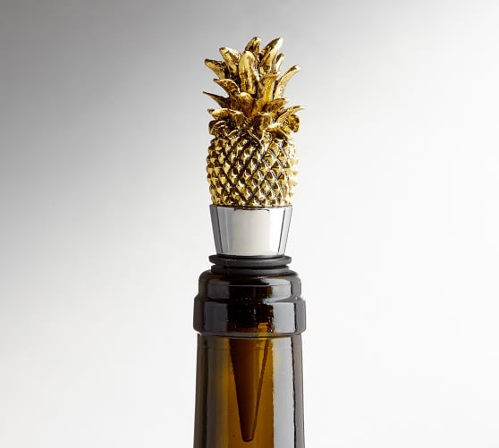 Pineapple Wine Stopper Gold