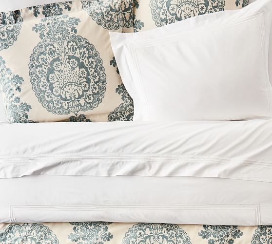 Grand Organic Sheet Set White Pottery Barn
