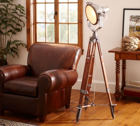 Surveyor's Spotlight Floor Lamp Pottery Barn