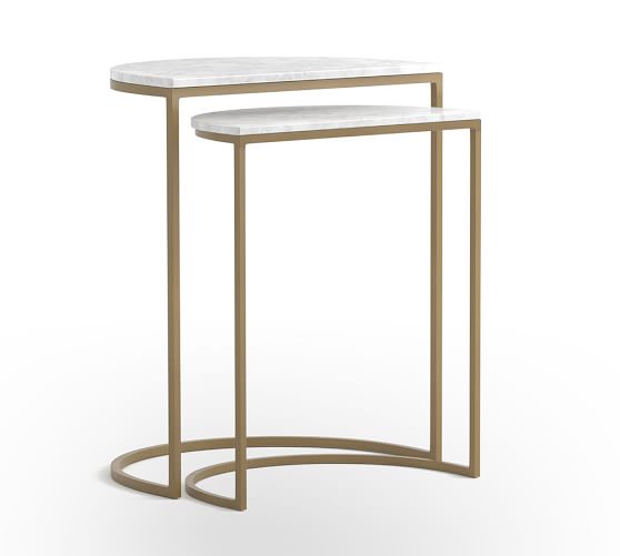 Marla Marble Nesting Tables Pottery Barn Marla Marble Nesting Tables