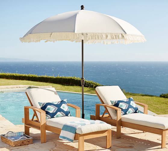Tassled Market Umbrella Pottery Barn Tassled Market Umbrella