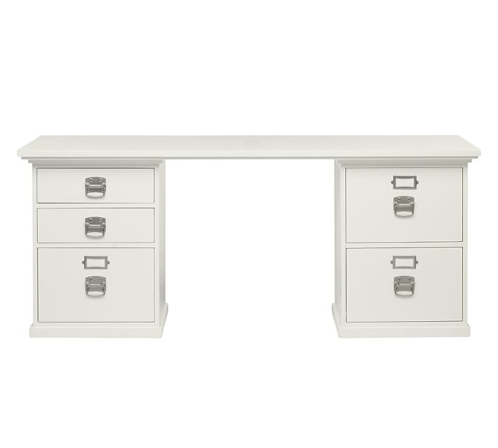 Bedford 5-Drawer Rectangular Desk Pottery Barn - Bedford 5-Drawer Rectangular Desk Pottery Barn