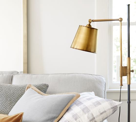 Knox Bronze & Brass Task Floor Lamp Pottery Barn