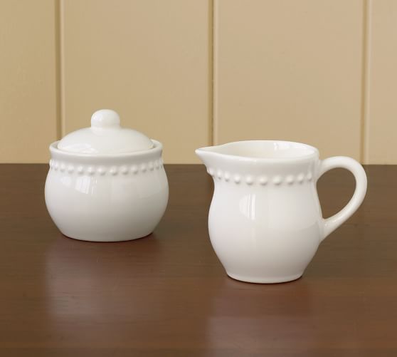 Emma Sugar Bowl Creamer Pottery Barn Roll Over Image To Zoom