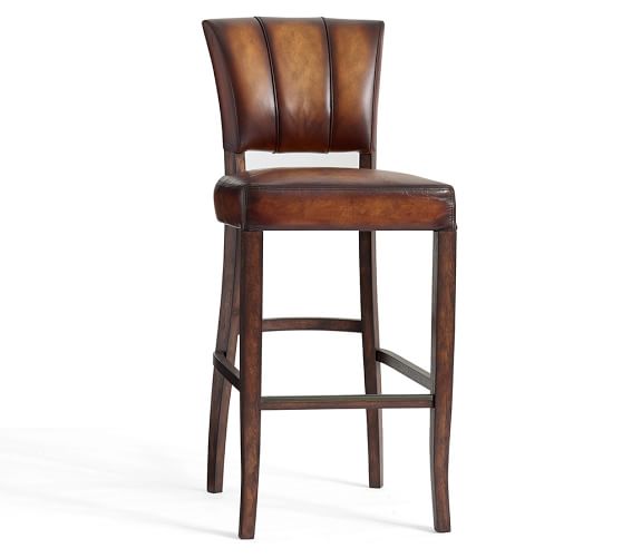 Pottery Barn Leather Bar Stools Pictures